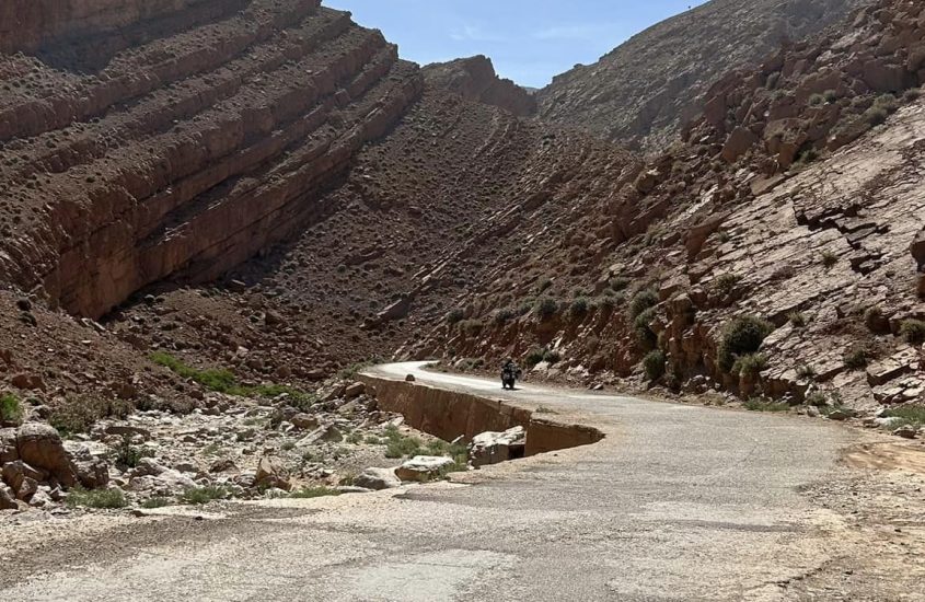 le Gole del todra in moto- marocco